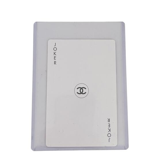 CHANEL JOKER Black and White Playing Card with Sleeve Collector's Item - Picture 4 of 6